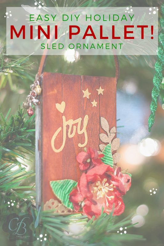 Image for Easy DIY Holiday Mini Pallet Sled Ornament