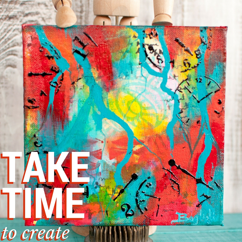 Take Time to Create Mixed Media Monthly Challenge