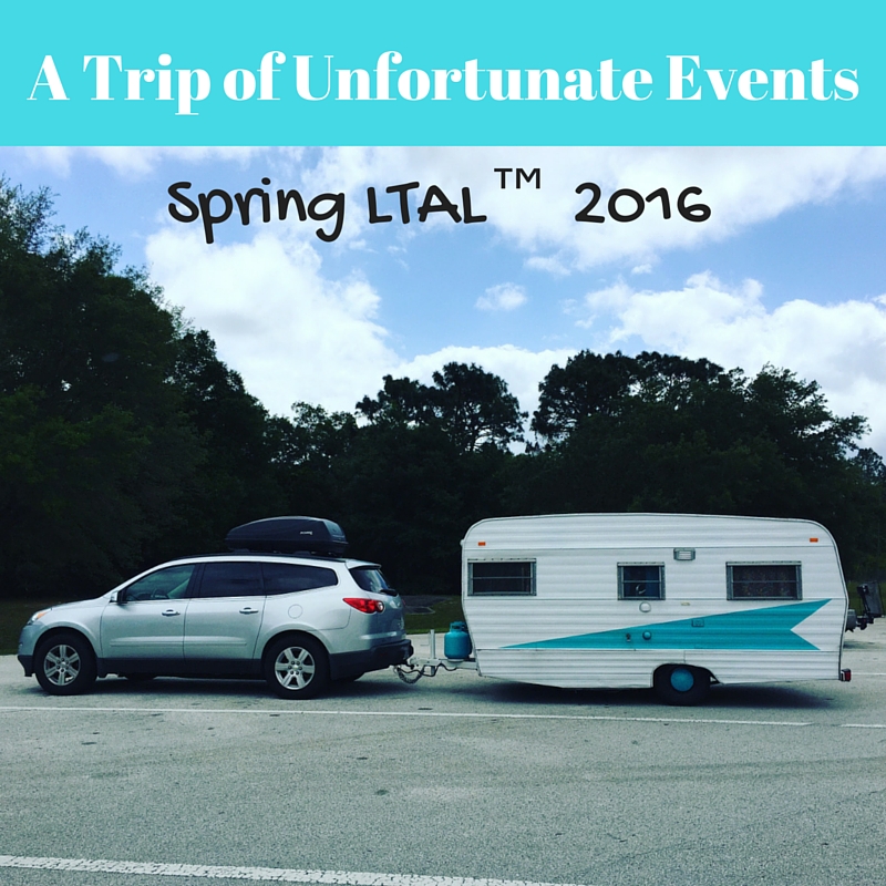 Trip of Unfortunate Events Vintage Trailer on Tour LTAL