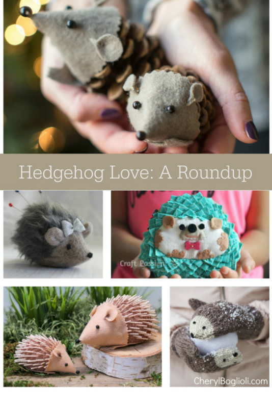 Hedgehog Love - A Roundup of Adorable Craft Projects