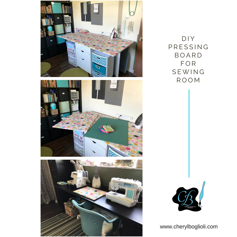 DIY Pressing Board for Sewing Room