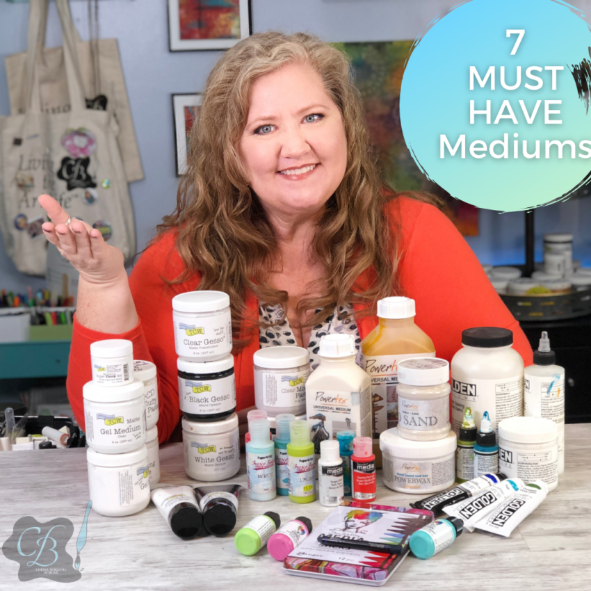 must have mediums; my 7 most used mediums for mixed media